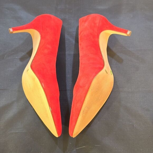 BRAND NEW ESSEX LANE SUEDE EL-DENY POINTED TOE LOW HEEL SLIP-ON PUMP - Picture 16 of 16